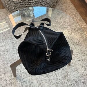 New by Danznmotion Stylish Black Mesh Casual Activewear Backpack